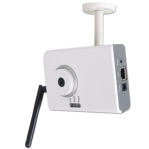 Wireless 802.11b/g Pan/Tilt/Zoom MJPEG Internet Camera (Wht)